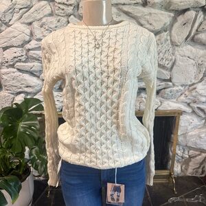 Othr Women's Ivory Cable Knit Sweater